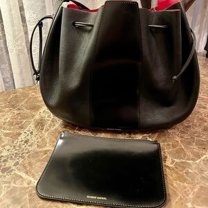 Large Lilium Black Flamma Mansur Gavriel Bag